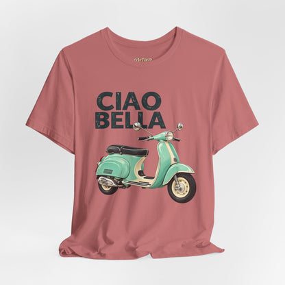 Ciao Bella Vespa Scooter Graphic T-Shirt