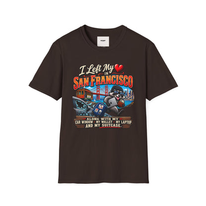 “I Left My Heart in San Francisco” T-Shirt — Vintage Golden Gate Cityscape Tee