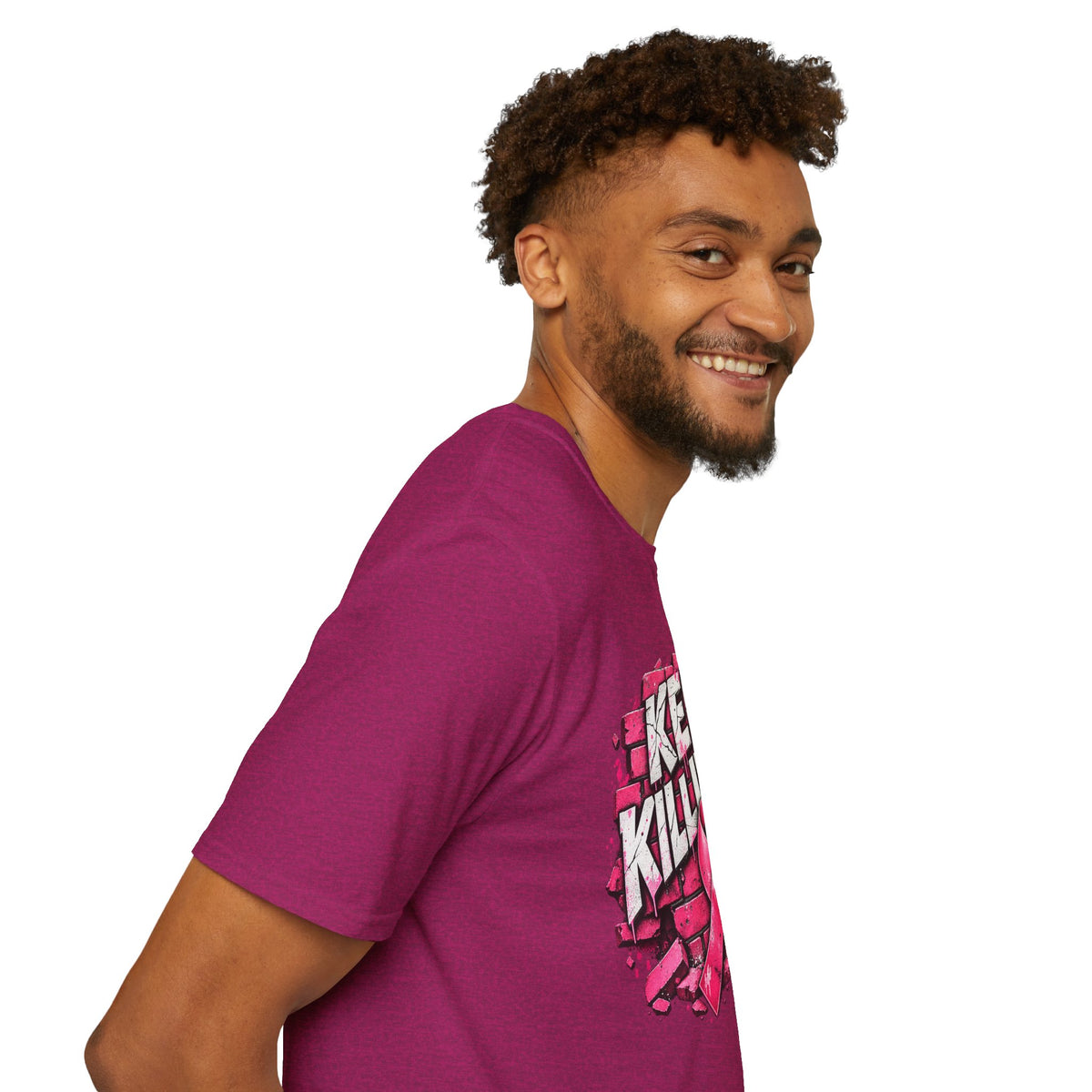 Keep Killing It pink ribbon T-Shirt | Breast Cancer Awareness, Motivational Graphic
