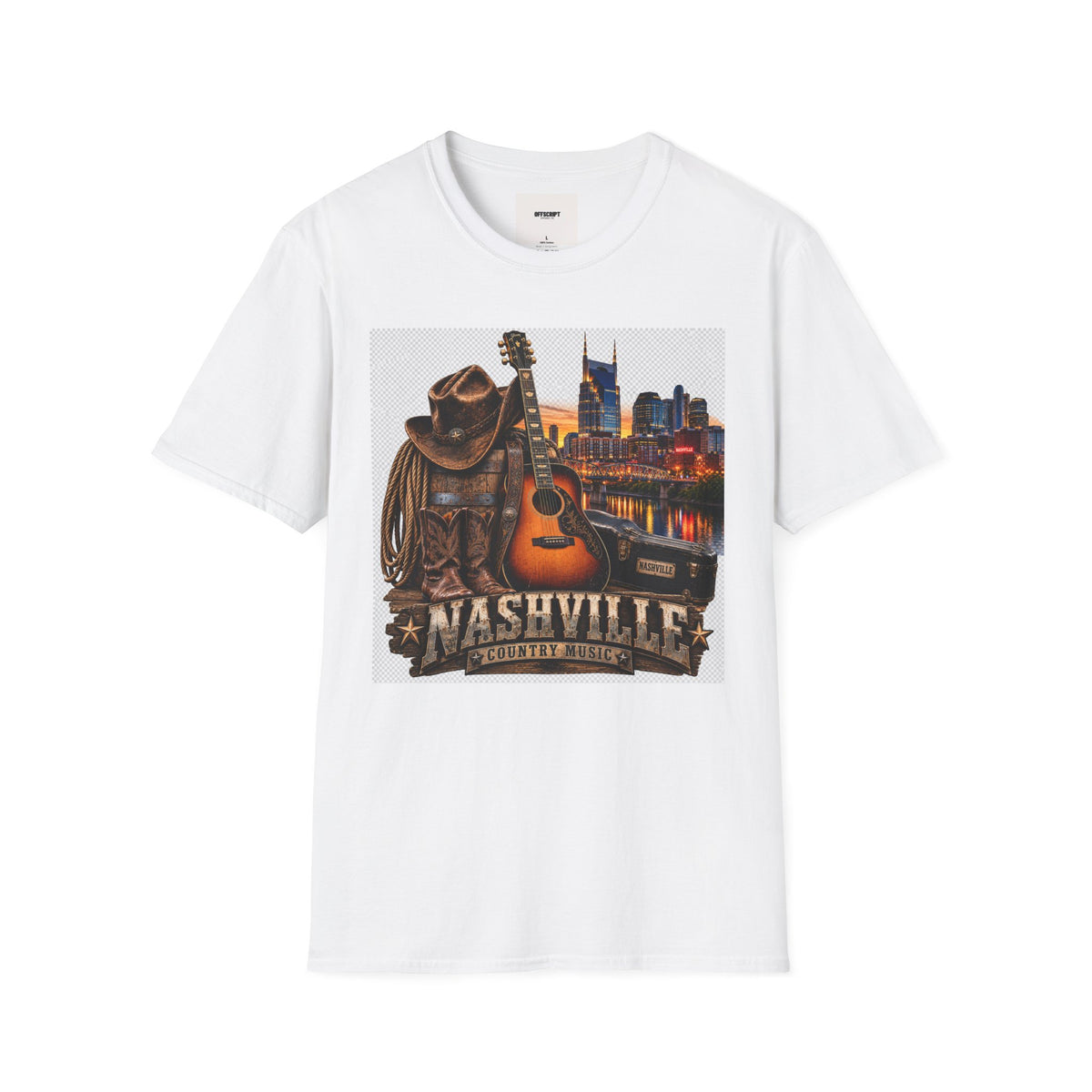 Nashville Skyline Guitar Tee