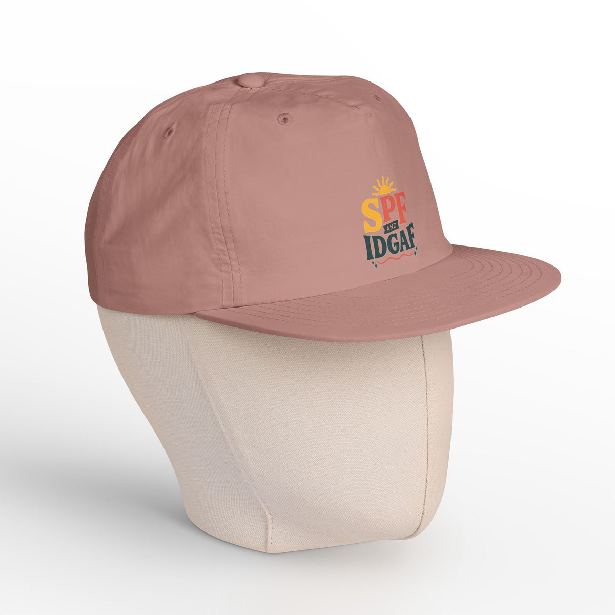 SPF IDGAF Surf Cap | Retro Sun Typography Hat