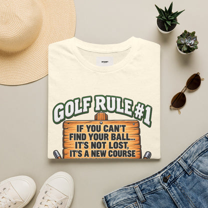 Golf Rule #1 T-Shirt — If You Can’t Find Your Ball Funny Golf Shirt