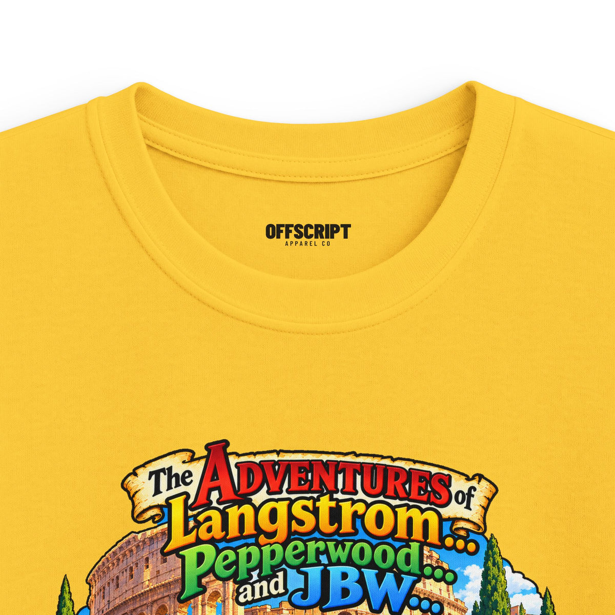 Kids Tee — 'The Adventures of Langstrom & Pepperwood' Illustrated Storybook Design