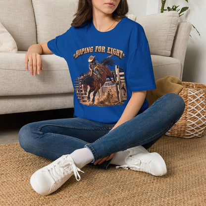 Hoping for Eight Rodeo T-Shirt — Bull Riding Western Tee