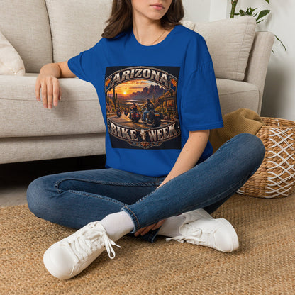 Arizona Bike Week Sunset T-Shirt — Vintage Motorcycle Desert Road Tee