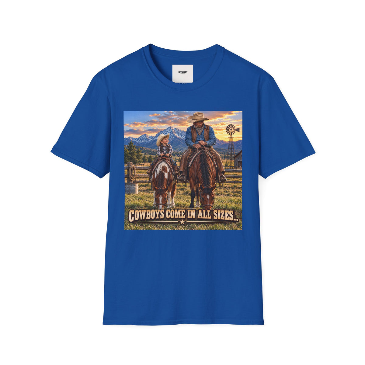 Cowboys Come in All Sizes T-Shirt — Father & Son Cowboy Western Tee