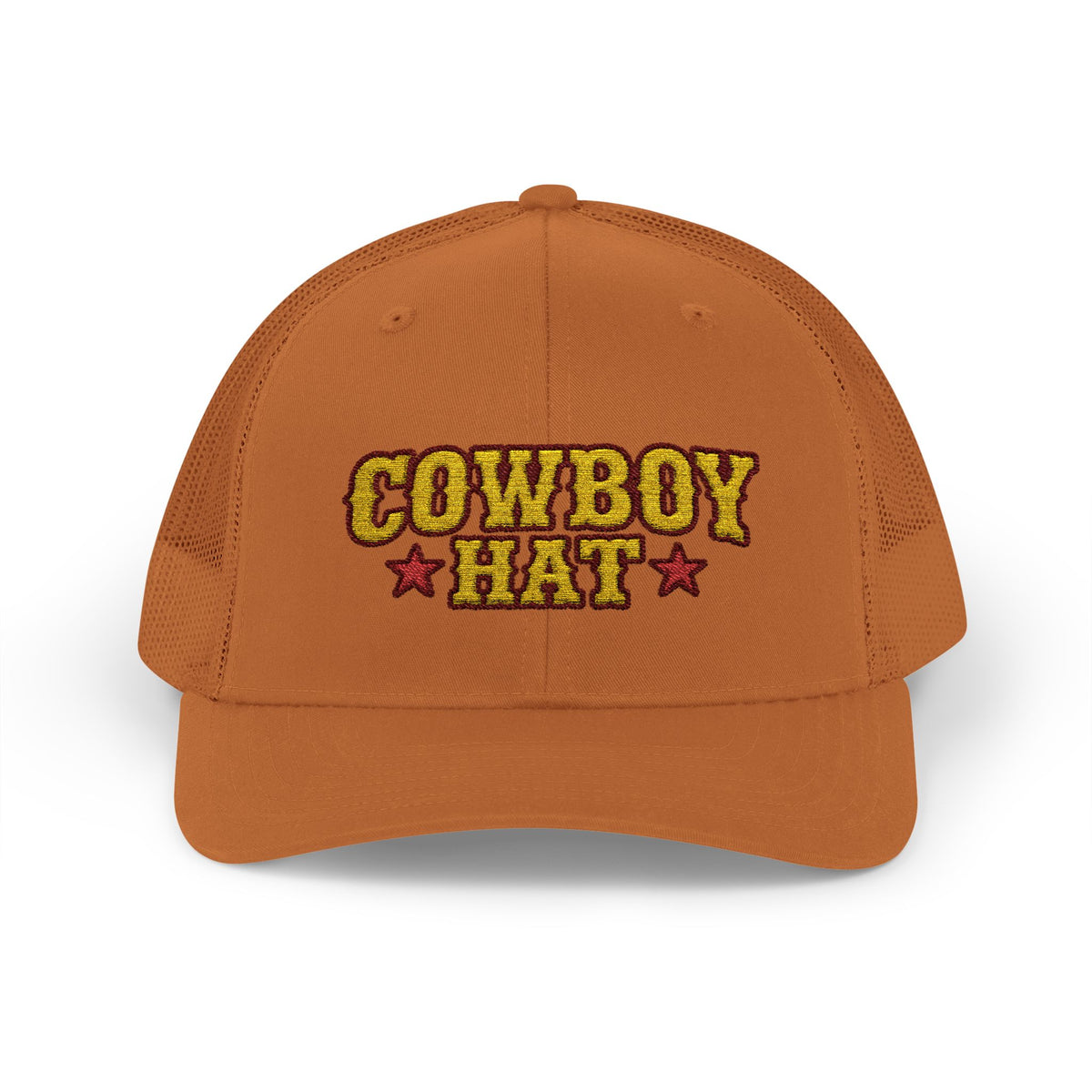 Cowboy Hat Snapback Trucker Cap – Western Rodeo Mesh Back Hat