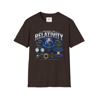 Theory of Relativity T-Shirt — Science Graphic Tee with Earth & Equations