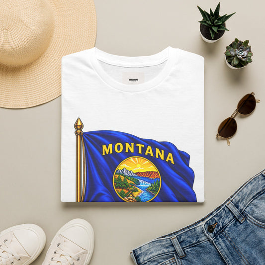 Montana Flag T-Shirt — State Seal "Oro y Plata (Gold and Silver)" Graphic Tee