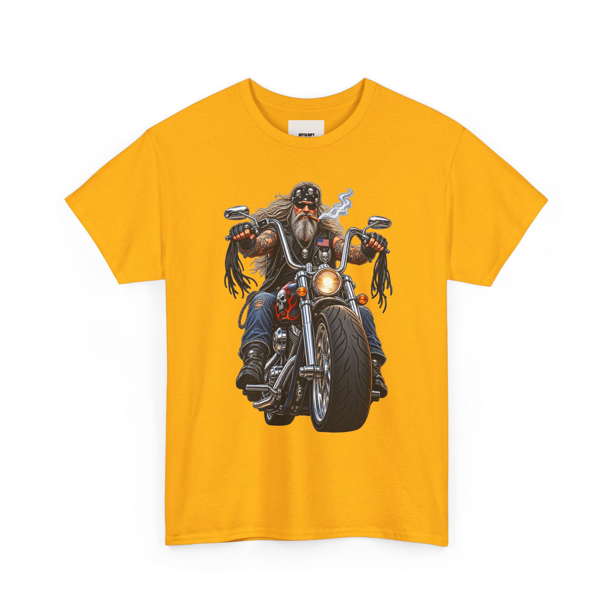 Biker Motorcycle Rider Graphic Tee — Vintage Road Rebel T‑Shirt