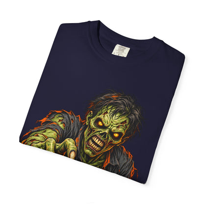 Zombie Attack T‑Shirt — Graphic Horror Tee for Halloween & Horror Fans