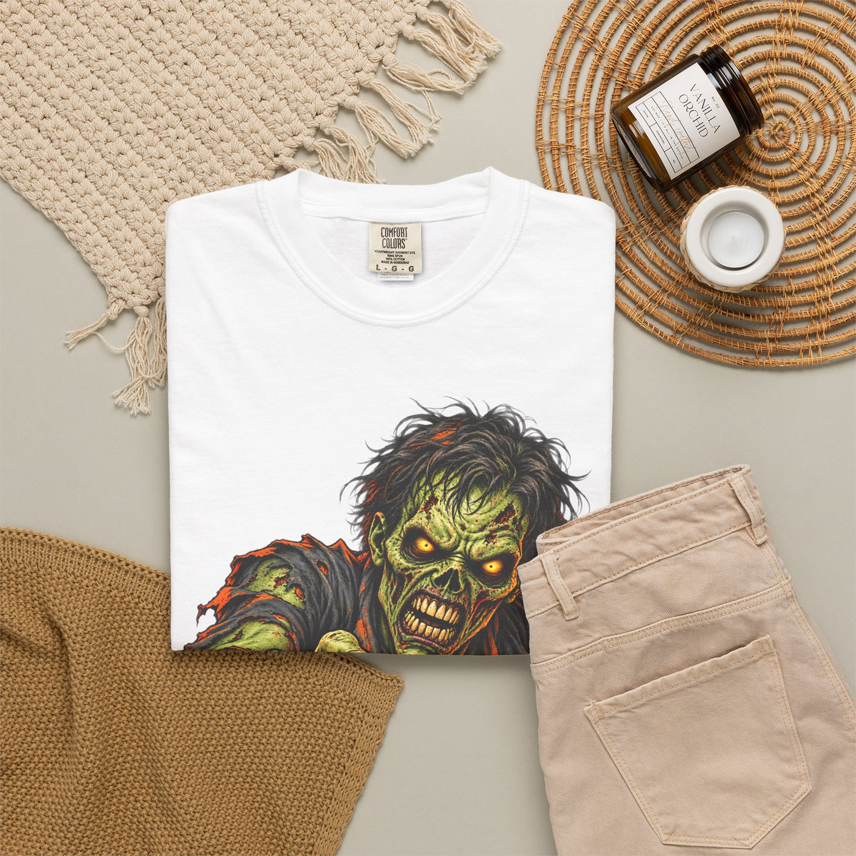 Zombie Attack T‑Shirt — Graphic Horror Tee for Halloween & Horror Fans