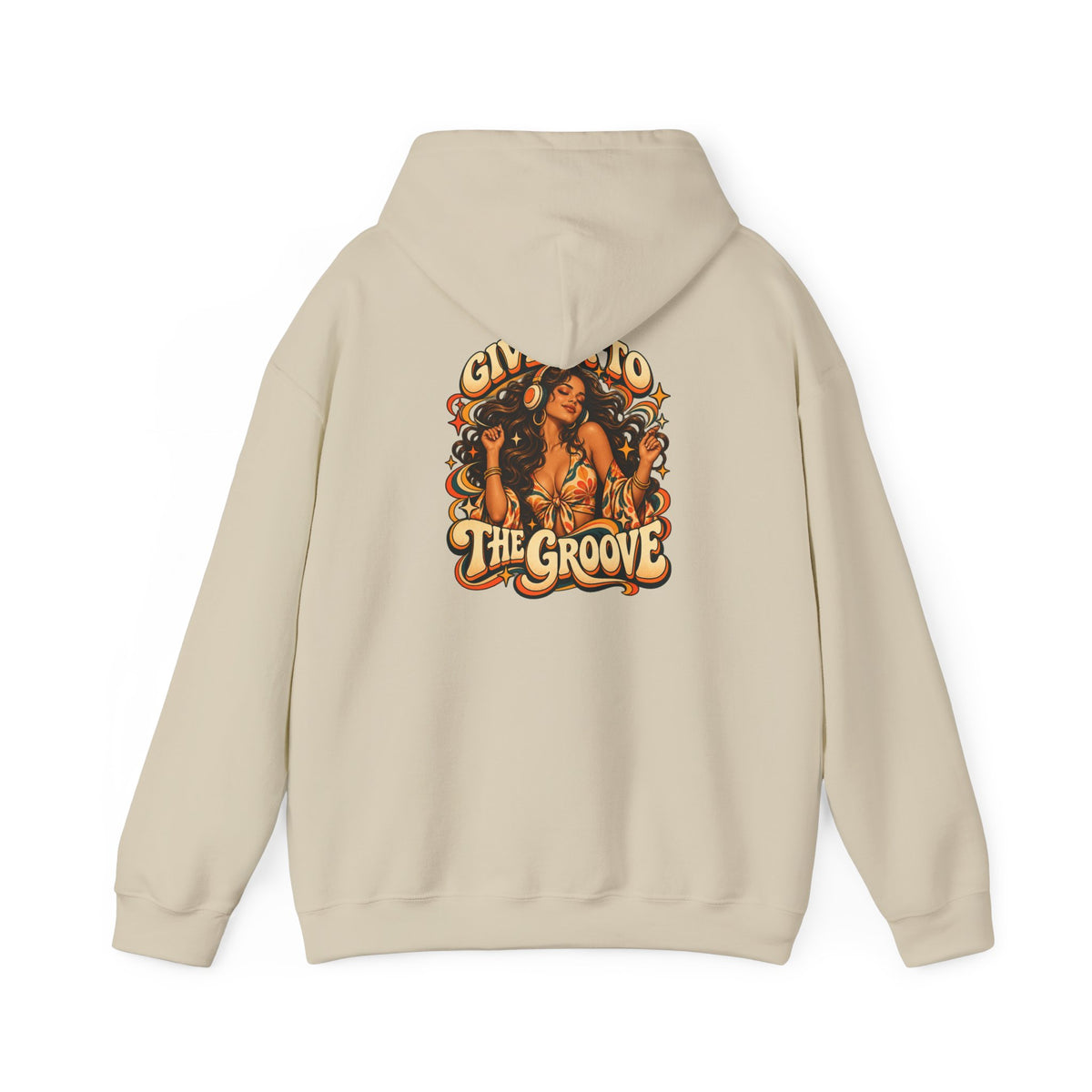 Hoodie — Give Into The Groove Retro Disco Graphic Hoodie