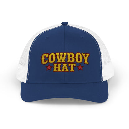 Cowboy Hat Snapback Trucker Cap – Western Rodeo Mesh Back Hat