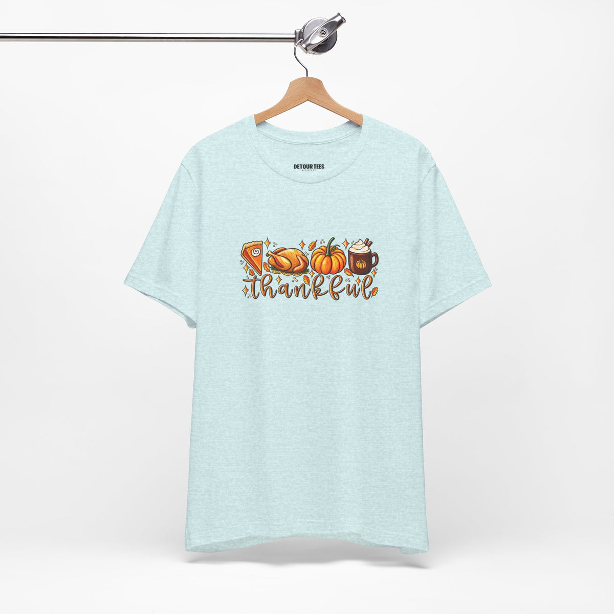 Thankful Harvest Tee — Thanksgiving Pumpkin & Pie Fall Shirt
