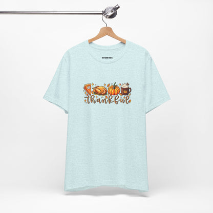 Thankful Harvest Tee — Thanksgiving Pumpkin & Pie Fall Shirt