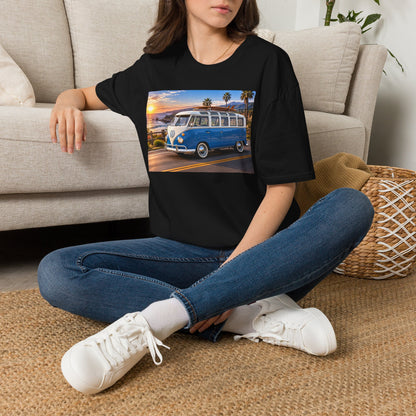 Vintage VW Bus T‑Shirt — Retro Surf Van Sunset Graphic Tee