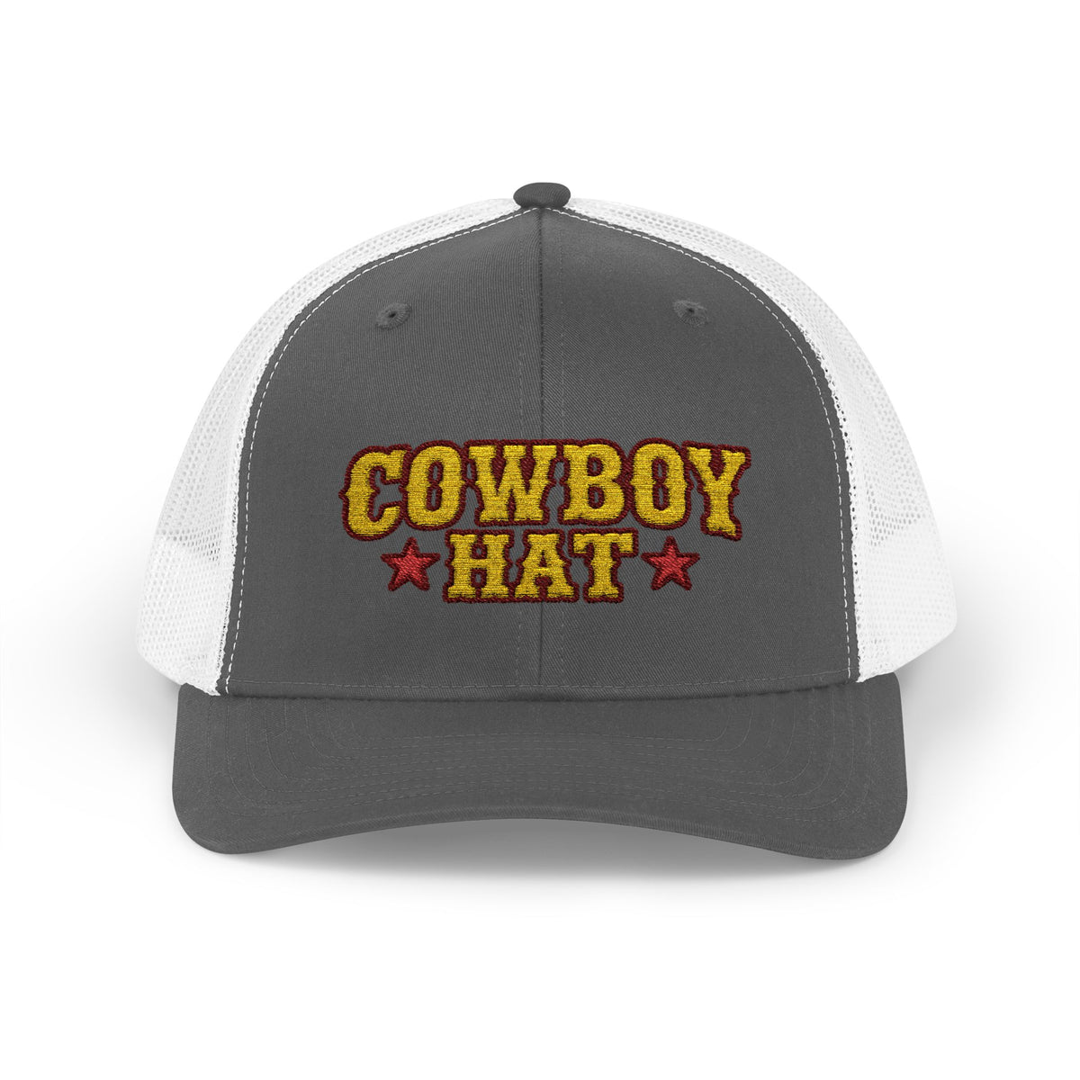 Cowboy Hat Snapback Trucker Cap – Western Rodeo Mesh Back Hat