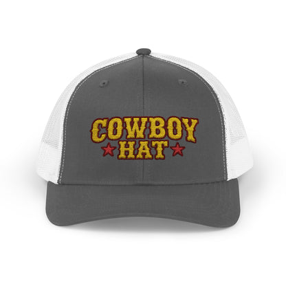 Cowboy Hat Snapback Trucker Cap – Western Rodeo Mesh Back Hat