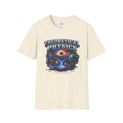 Theoretical Physics Graphic Tee — Science Galaxy Black Hole Design