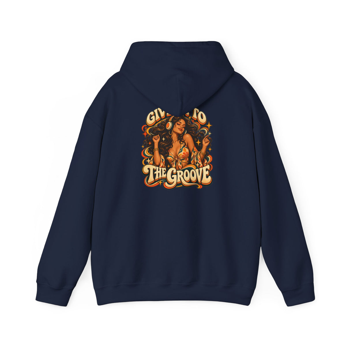 Hoodie — Give Into The Groove Retro Disco Graphic Hoodie