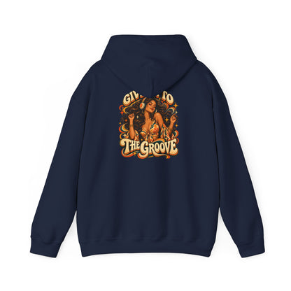 Hoodie — Give Into The Groove Retro Disco Graphic Hoodie