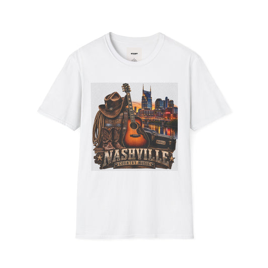 Nashville Skyline Guitar T-Shirt