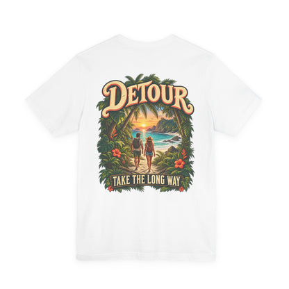 Detour Take the Long Way Tropical Adventure T-Shirt