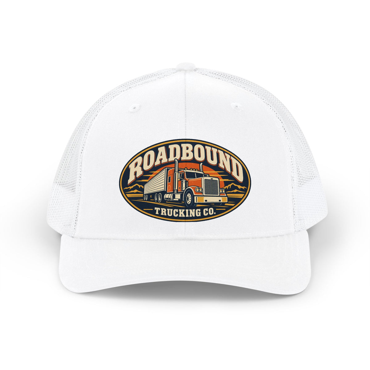 Roadbound Trucking Co. Trucker Cap - Retro Semi Truck Snapback Hat