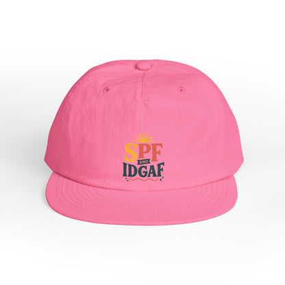 SPF IDGAF Surf Cap | Retro Sun Typography Hat