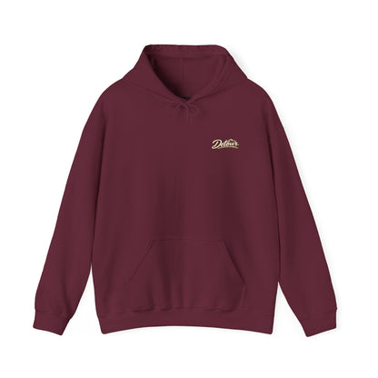 Detour Vintage Hot Rod Hoodie — "Take The Long Way" Classic Car Sweatshirt