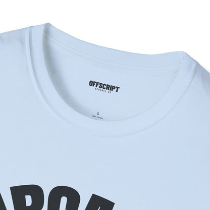 Sarcasm T-Shirt – 'Sarcasm' Bold Graphic Tee with Subtle Script Accent
