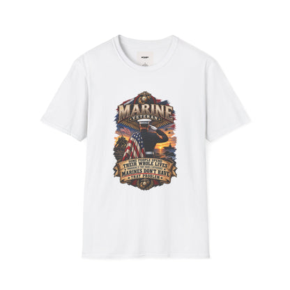 Marine Veteran T-Shirt — Proud USMC Eagle & Flag Tribute Tee