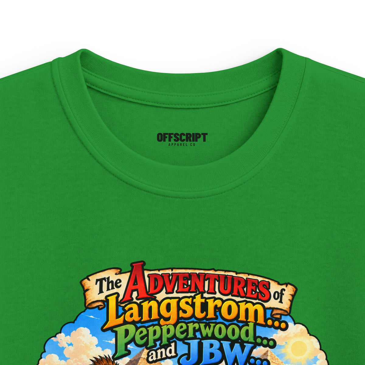 Kids Adventure T‑Shirt — "The Adventures of Langstrom & Pepperwood" Fantasy Design