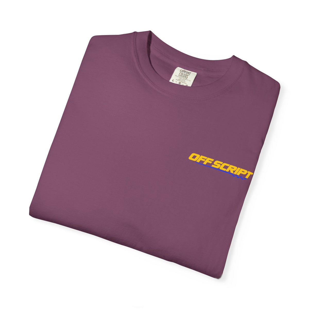 T-Shirt — Off Script Vinyl Graphic Tee: "Make Your Own Plans" Retro Racing Design