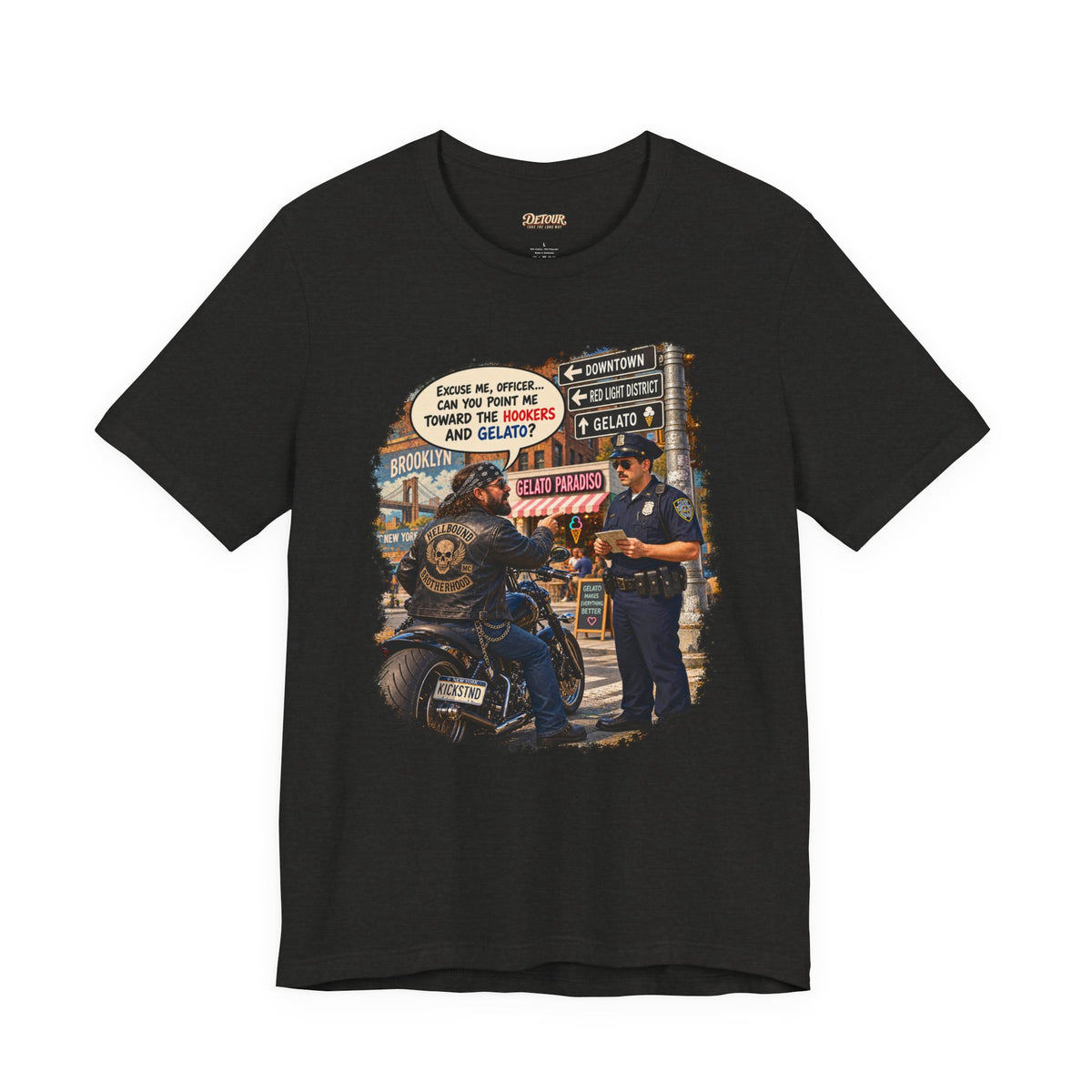 Motorcycle Rider Vintage Graphic Tee