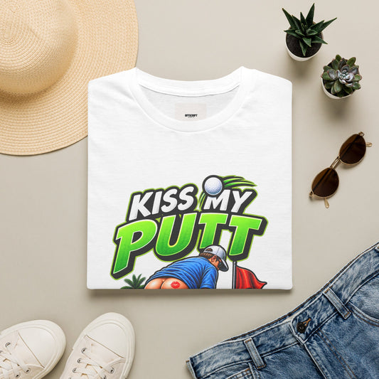 Kiss My Putt Golf T-Shirt — Funny Golfer Graphic Tee