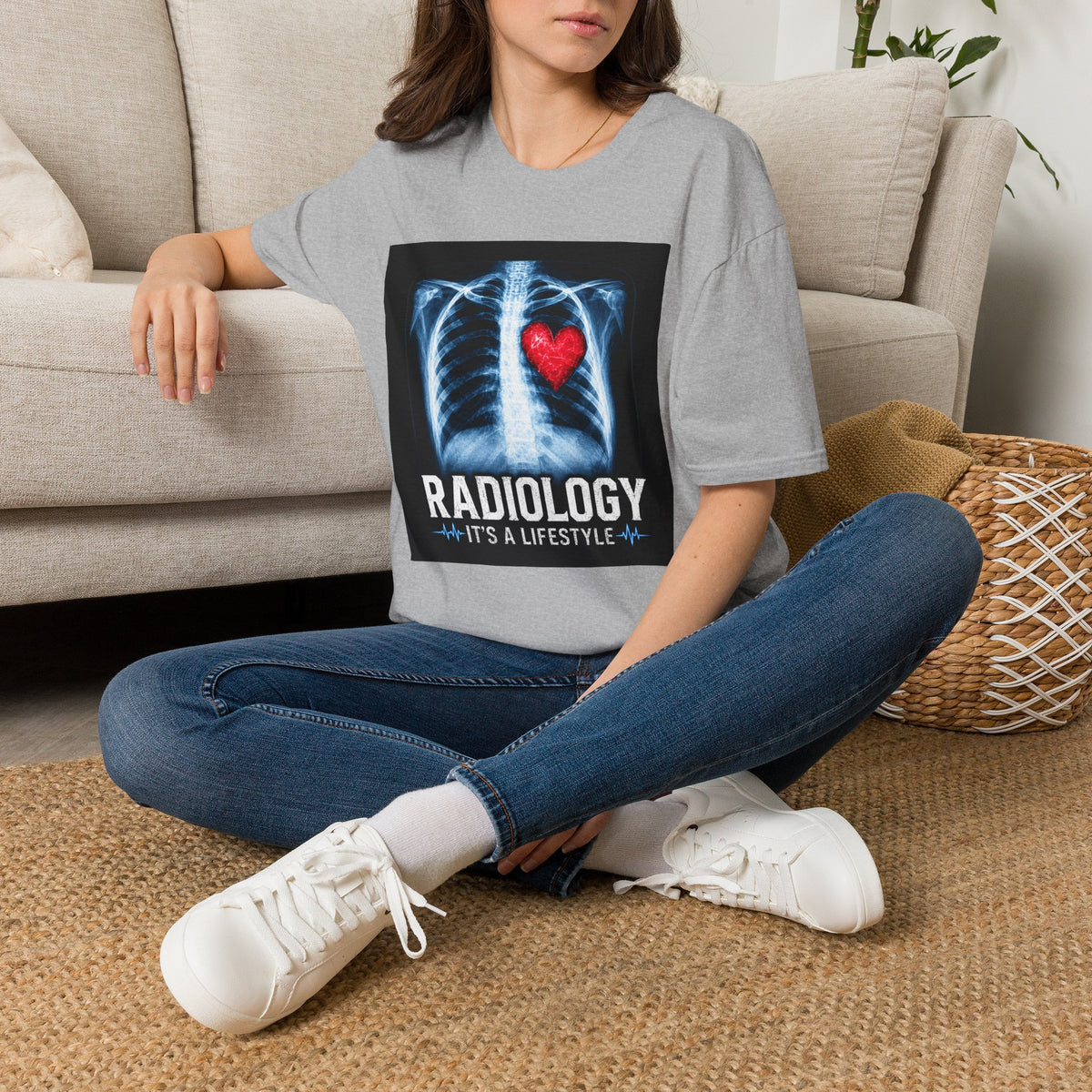 Radiology X-Ray Heart T-Shirt — "Radiology It's a Lifestyle" Tee for Radiologic Techs