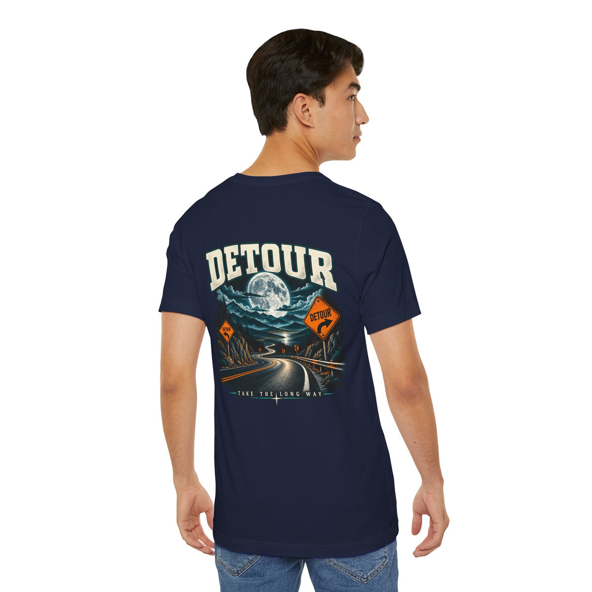 Detour Take the Long Way Road Trip Graphic T-Shirt