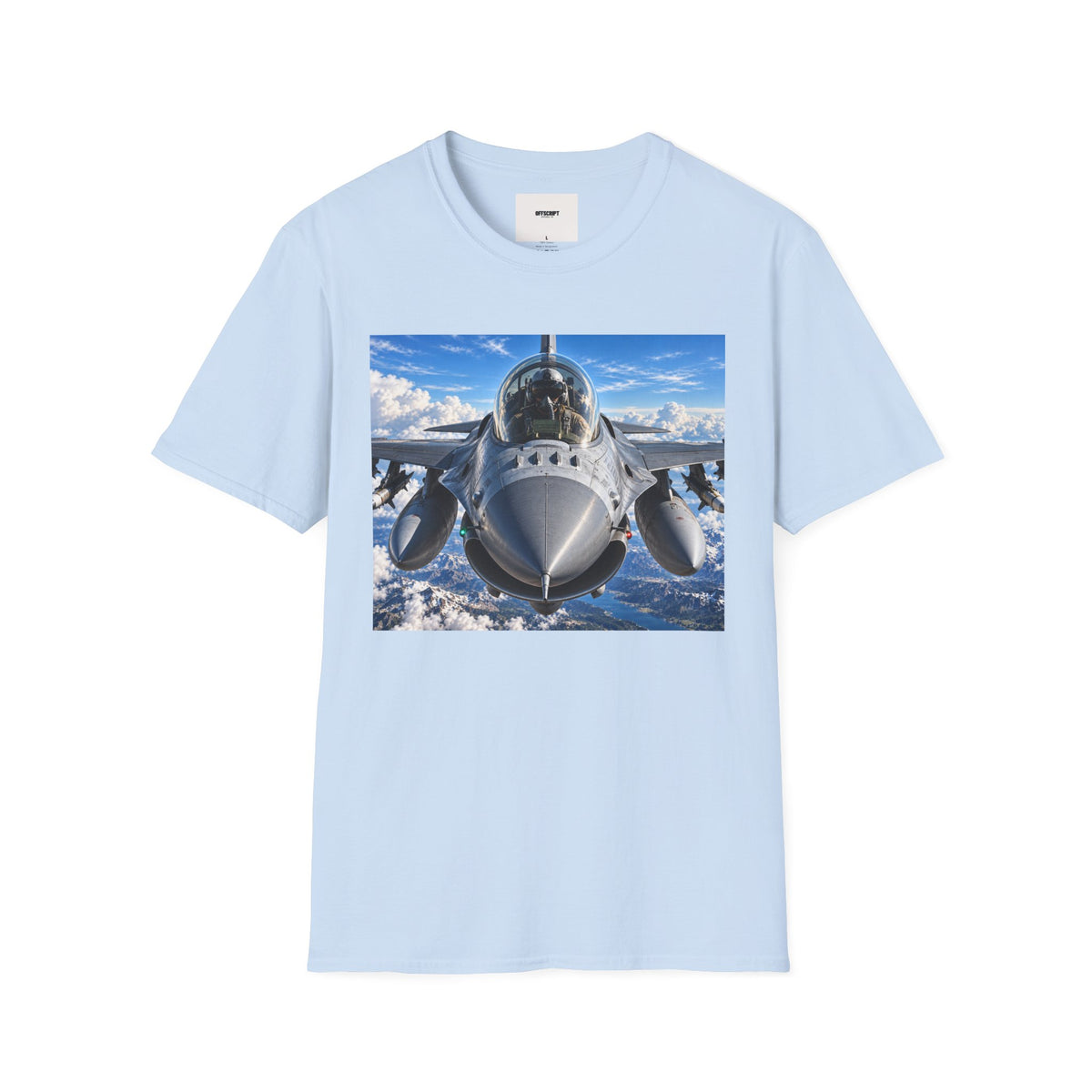 Fighter Jet Front View Tee — Military Aviation Pilot T-Shirt