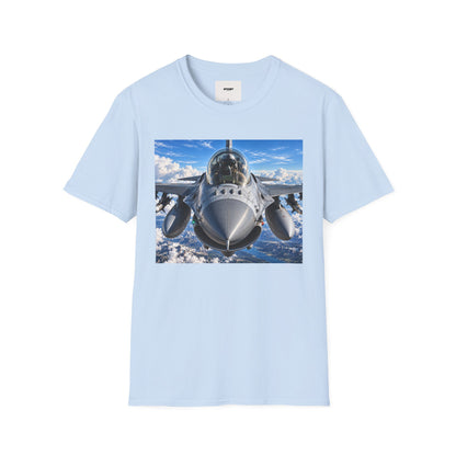 Fighter Jet Front View Tee — Military Aviation Pilot T-Shirt