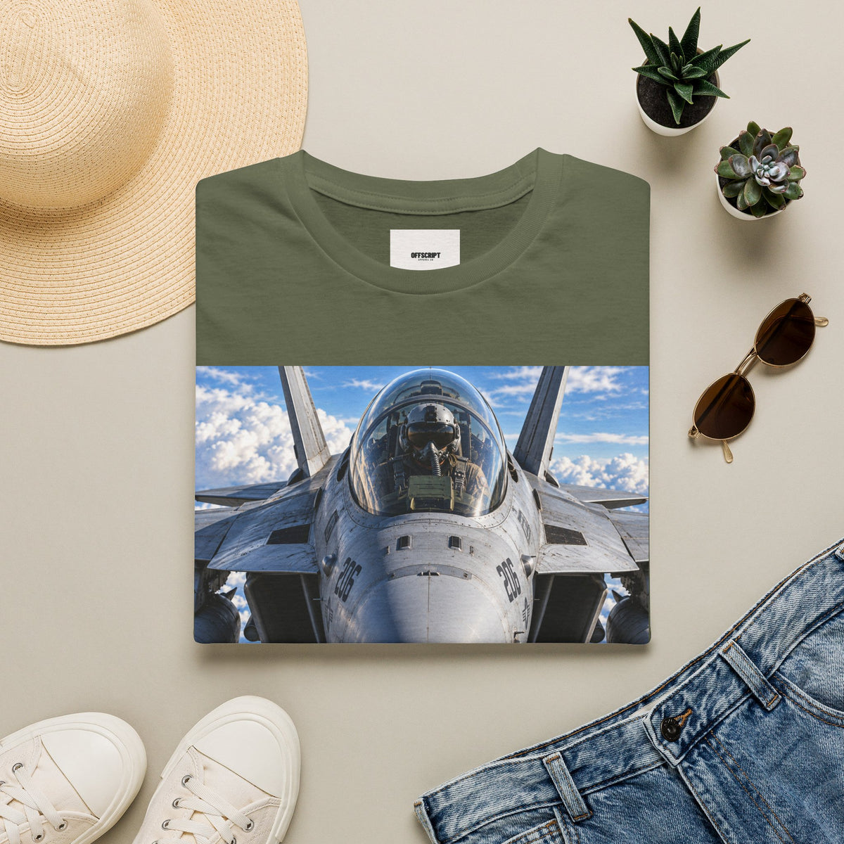 Fighter Jet Pilot Photo T-Shirt