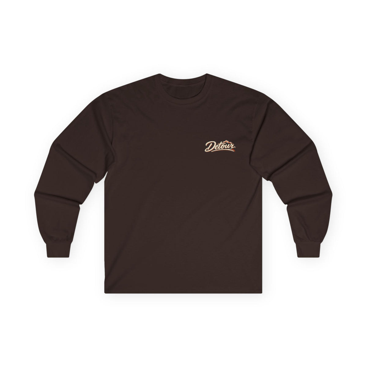 Detour Classic Car Long Sleeve Tee – 'Take The Long Way' Vintage Hot Rod Shirt