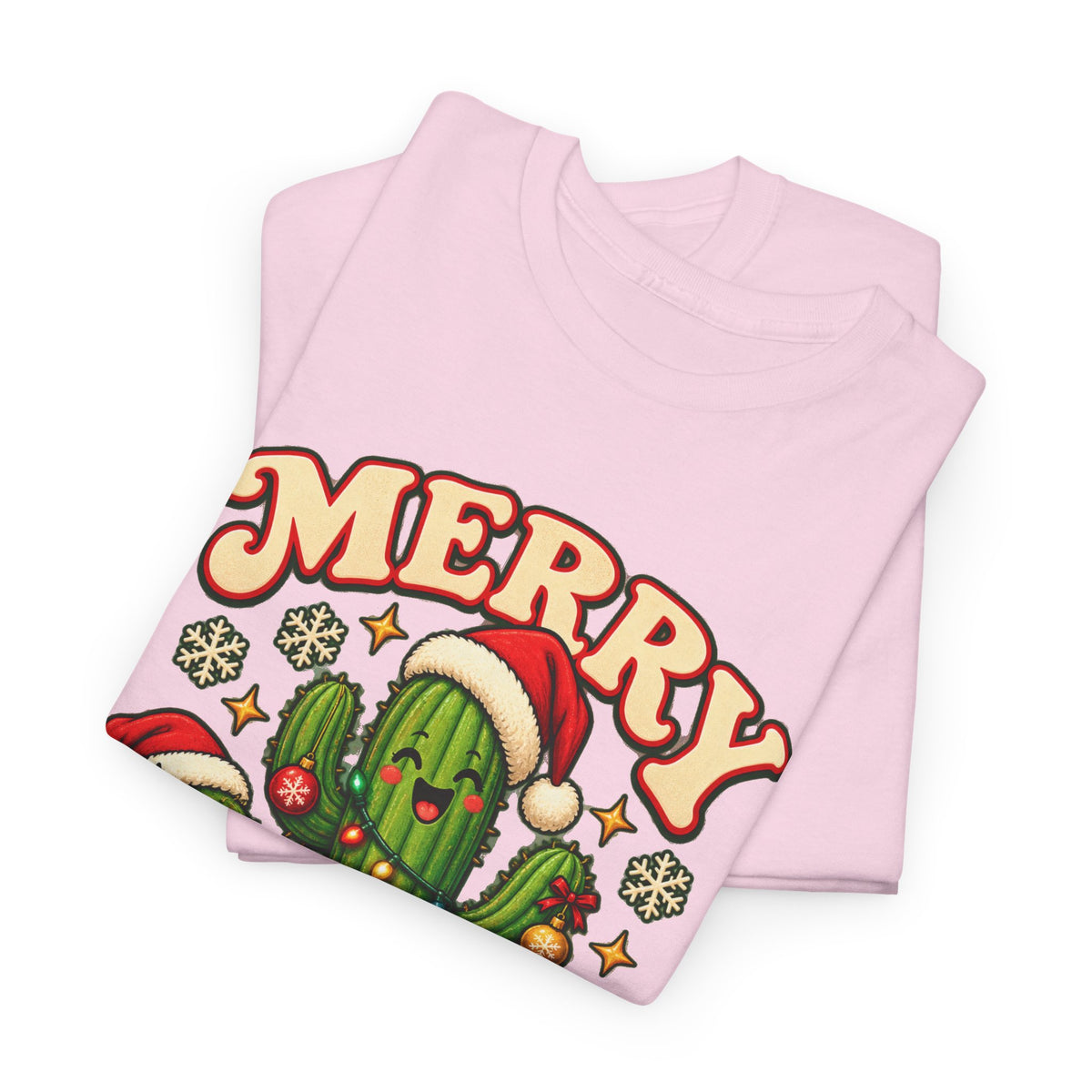 Merry Cactus Christmas Tee — Festive Holiday Cactus Shirt