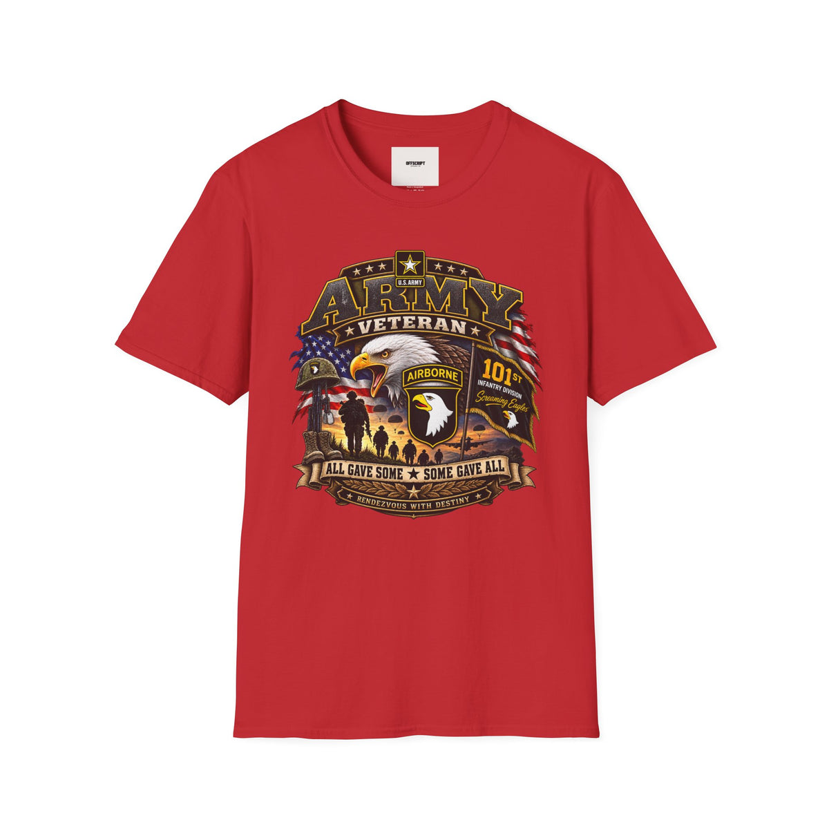 Army Veteran T-Shirt — Patriotic Eagle Airborne Tribute
