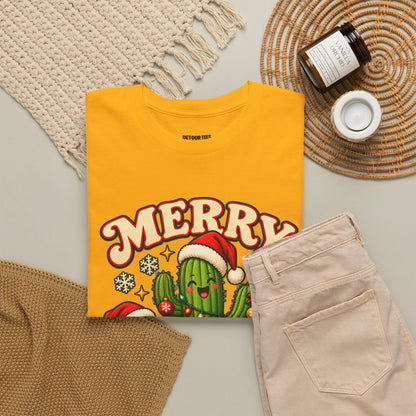 Merry Cactus Christmas Tee — Festive Holiday Cactus Shirt