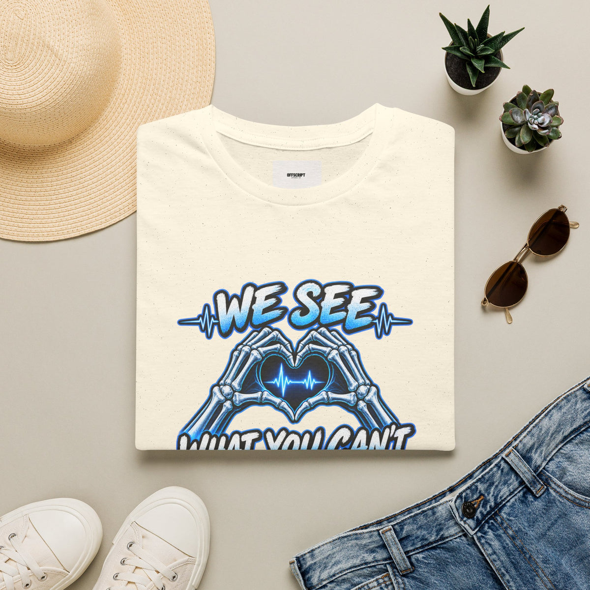 T-Shirt — “We See What You Can’t” Cardiac Tech Heartbeat Design