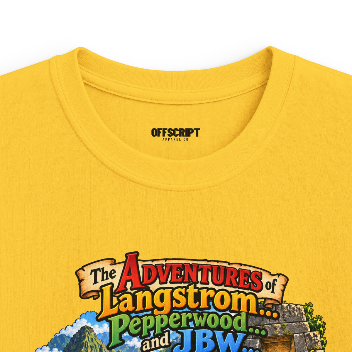 Kids Tee — "The Adventures of Langstrom, Pepperworth & JBW" Chapter One and a Half Illustration