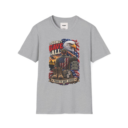 Some Gave All Eagle T-Shirt — Veteran Memorial Patriot Tee