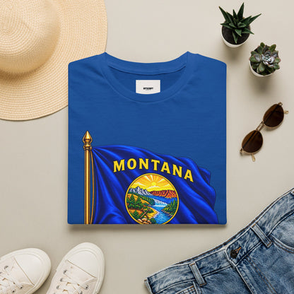 Montana Flag T-Shirt — State Seal "Oro y Plata (Gold and Silver)" Graphic Tee